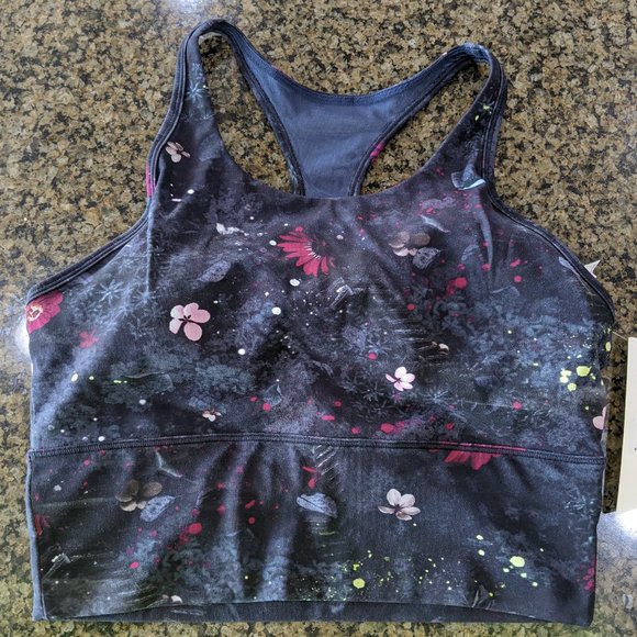 stori. Perseverance Long Line Bra - Midnight Floral - Picture 1 of 3
